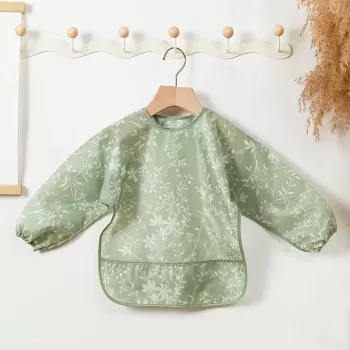 Long sleeved bib-leaf