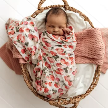 Strawberry Organic Muslin Wrap