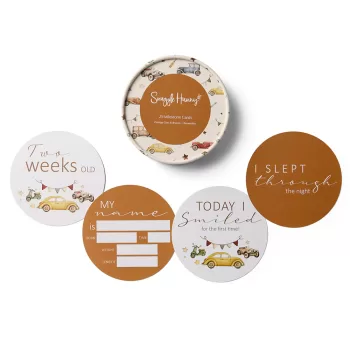 Vintage Cars & Bronze Reversible Milestone Cards